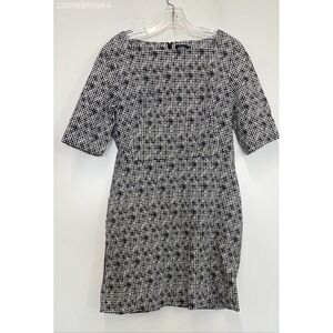 Kate Spade Saturday‎ Dress Square Neckline Dot Black White Classic - Size 14